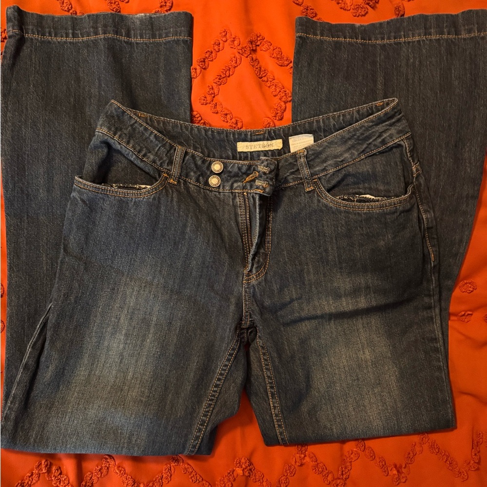 Stetson Dark Blue Flare Jeans